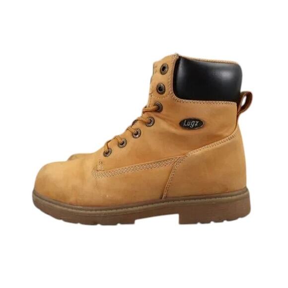 Lugz Shoes Mens 7.5 Boots Combat Boulder Hi Work Utility Lace Up Outdoor Brown - Picture 3 of 13